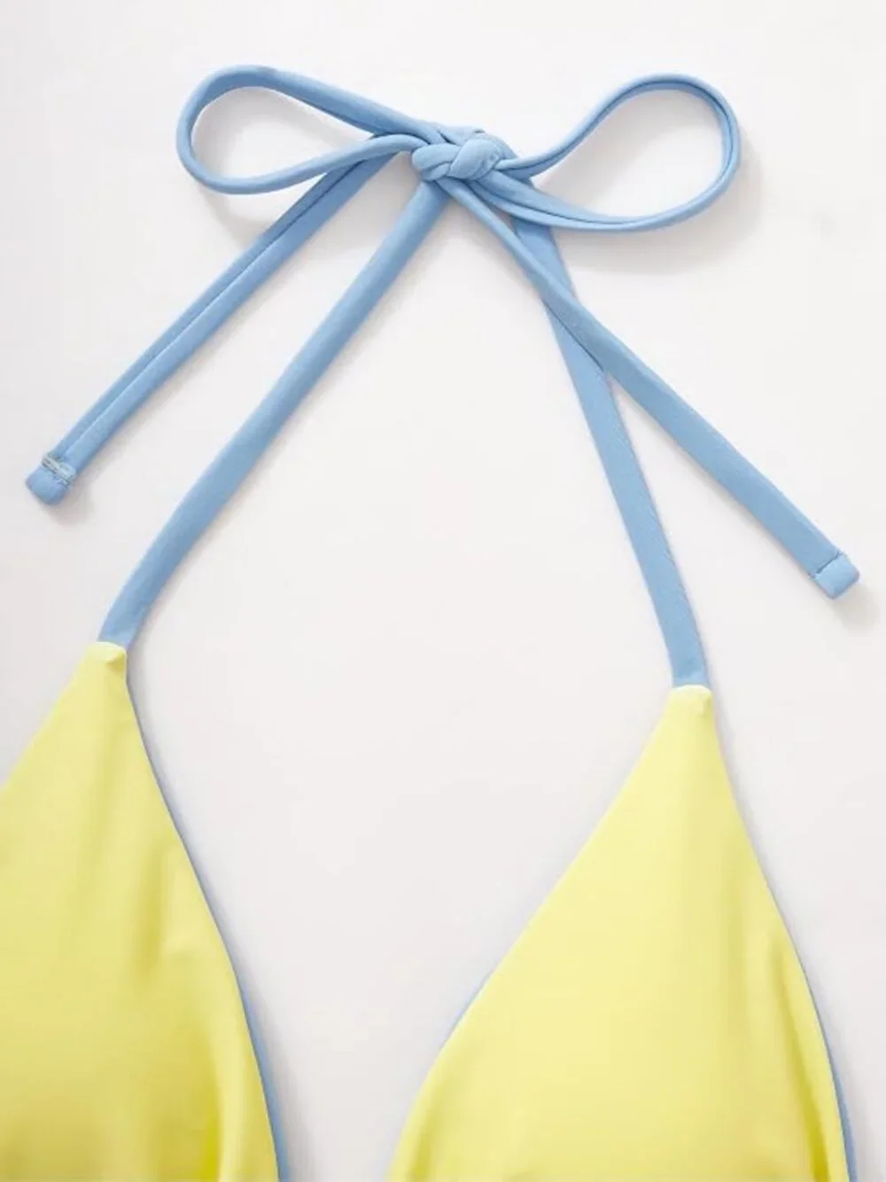 Halter String Two Piece Bikini Sets Reversible Thong Swimsuit